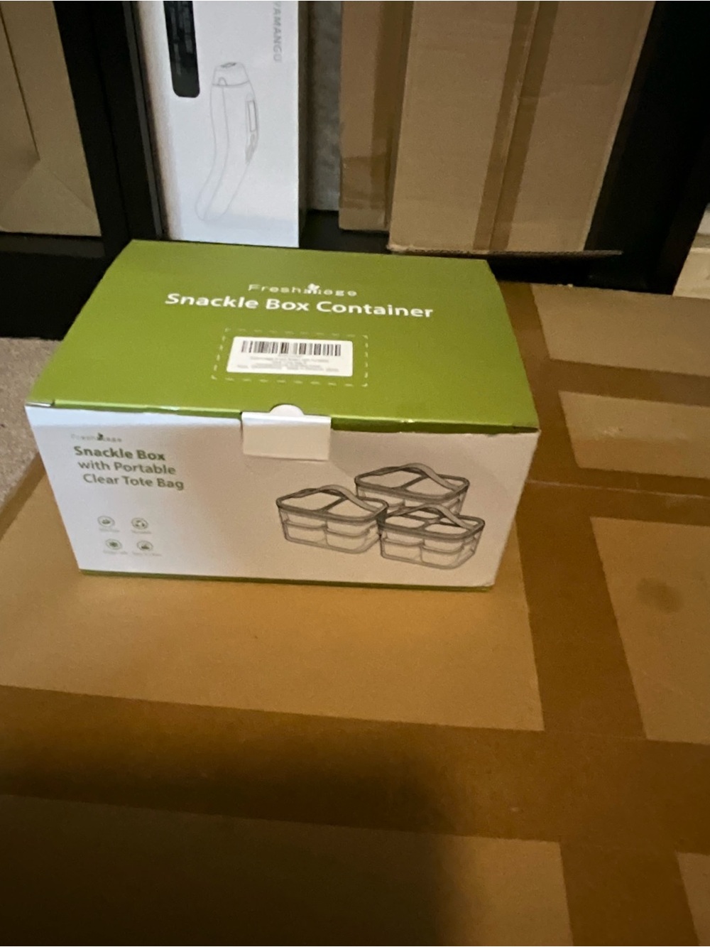 Green Snackle Box Container - 3-Pack